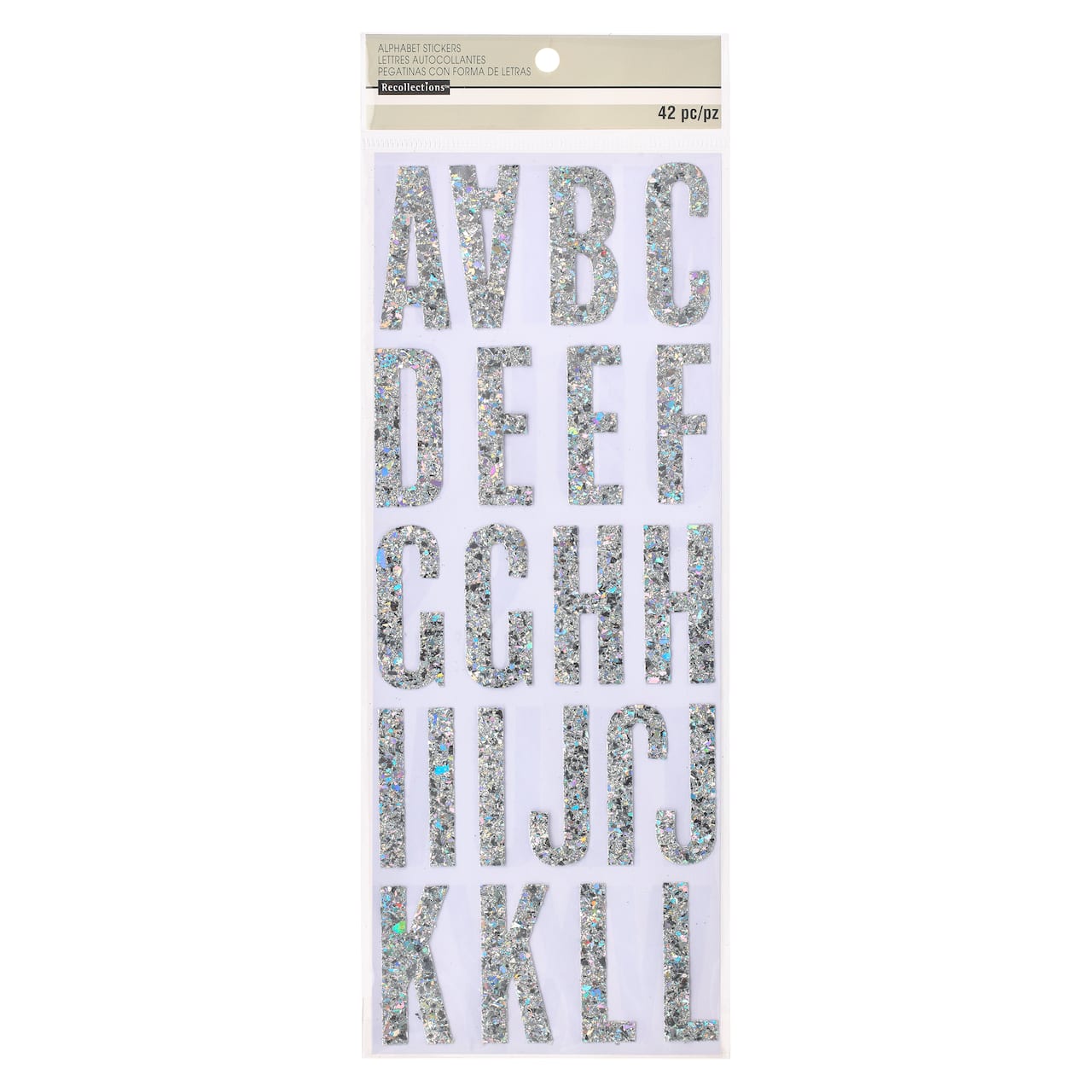 Iridescent Chunky Glitter Alphabet Stickers by Recollections&#x2122;